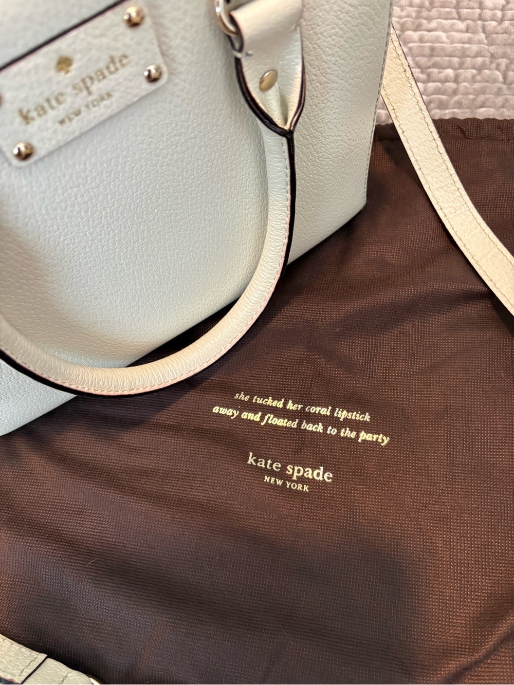 Kate Spade Cream Handbag/Crossbody Bag - Picture 3 of 15